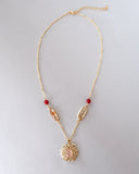 Emmeline Rose Quartz & Topaz Necklace