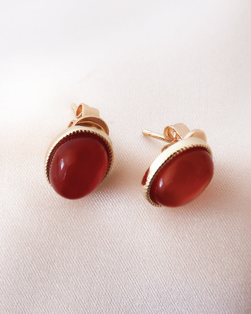 Chérie Carnelian Earrings