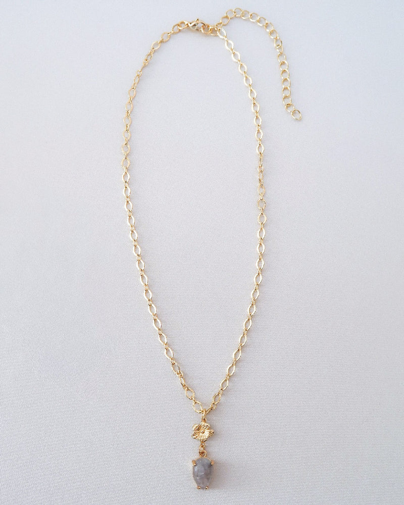 Elsie Grey Agate Necklace