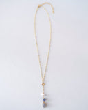 Elsie Grey Agate Lariat Necklace