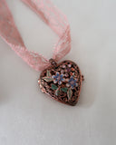 Secret Garden Heart Necklace