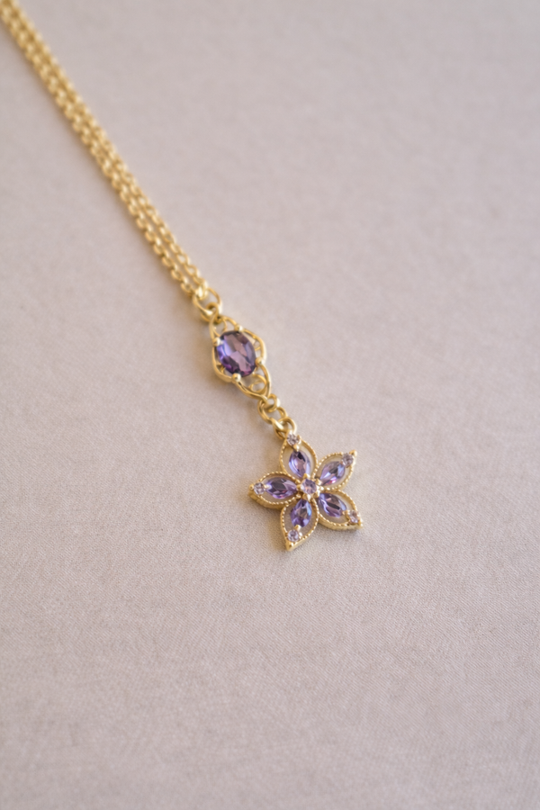 Violet Bloom Necklace