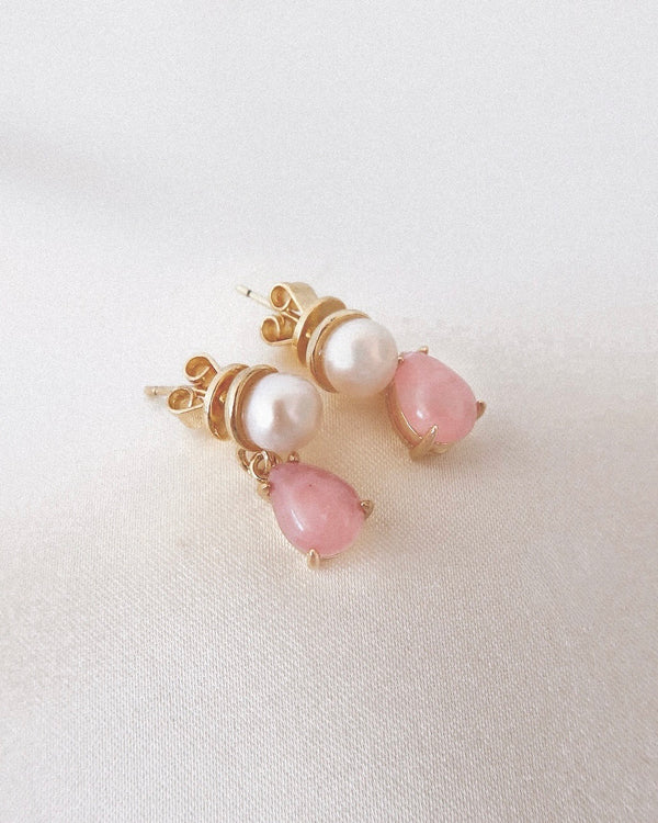 Elowen Pearl & Rose Studs