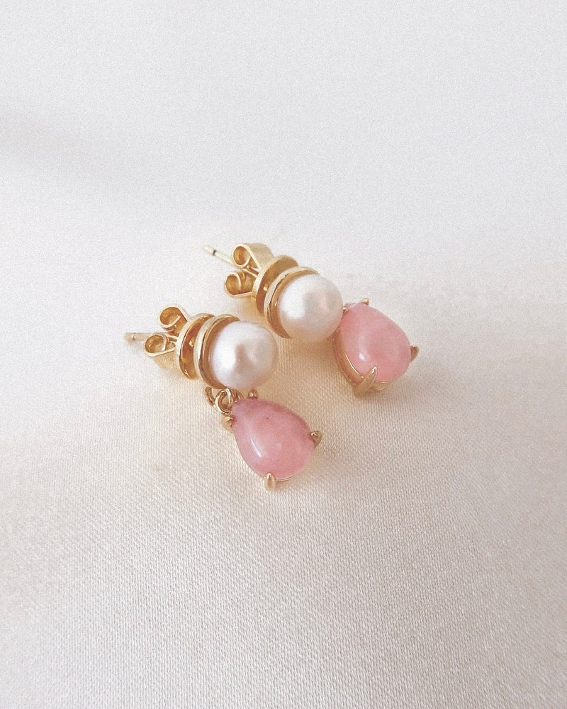 Elowen Pearl & Rose Studs