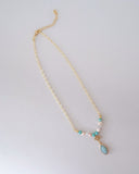 Delilah Amazonite Beaded Pendant Necklace