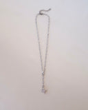 Cia Crystal & Star Lariat Necklace