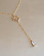 Heavenly Drop Lariat Necklace