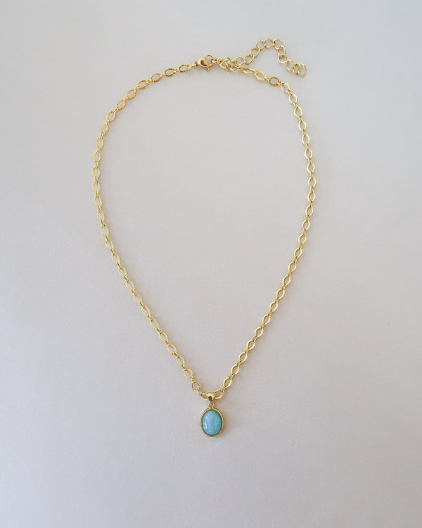 Azalea Amazonite Oval Necklace