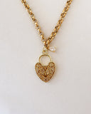 Victoria Heart Lock Necklace