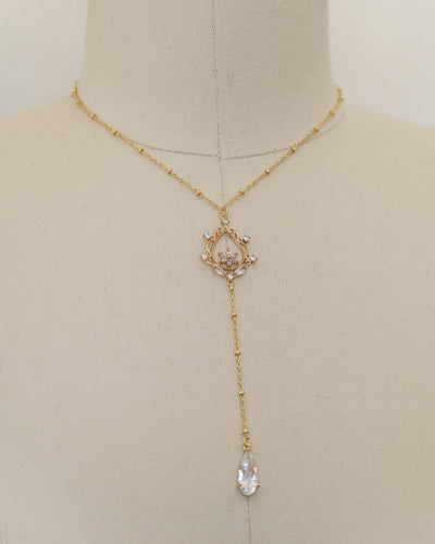 Heavenly Drop Lariat Necklace