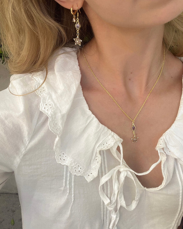 Violet Bloom Necklace