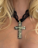 Nocturne Lace Cross Necklace