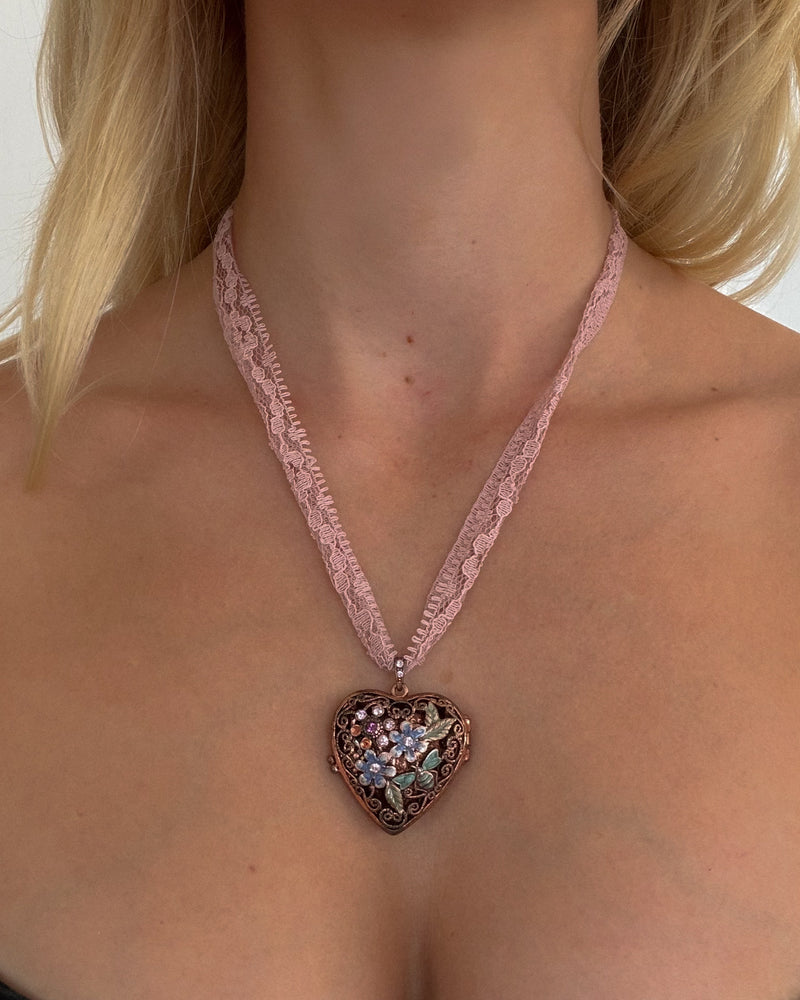Secret Garden Heart Necklace